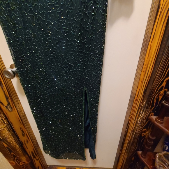 Vintage long beaded evening gown - Picture 4 of 11